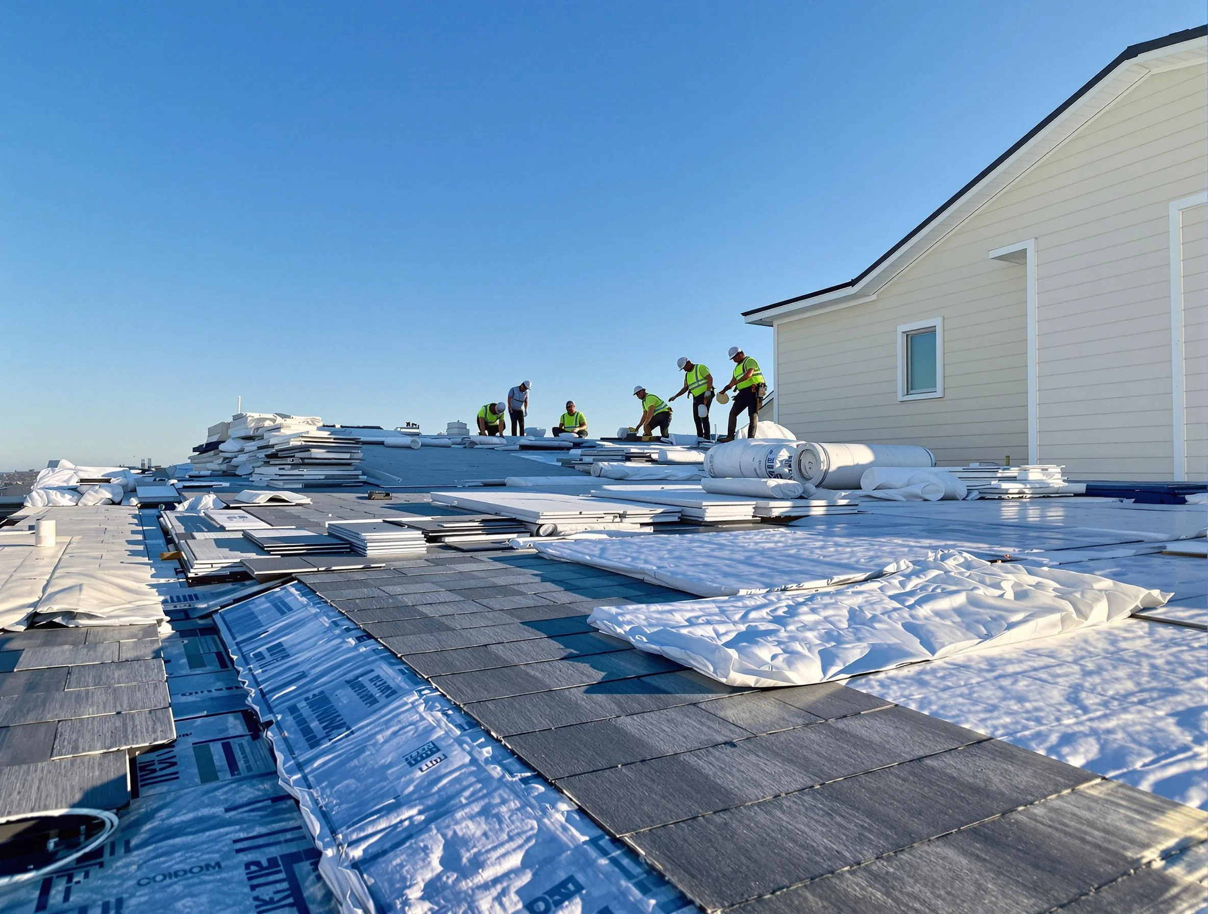 Finished roof installation project by Hudson Roofing Company in Hudson, OH